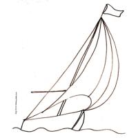 Coloriage De Bateaux à Voile Les Voiliers Tête à Modeler