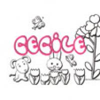 Cecile, coloriages Cecile