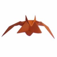 pliage d'une chauve souris en papier