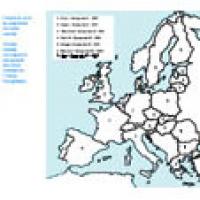 Coloriage étapes de l'Europe