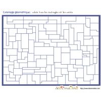 jeu de coloriage de formes géométrique