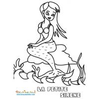 Coloriages de la petite sirene