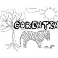 Corentin, coloriages Corentin