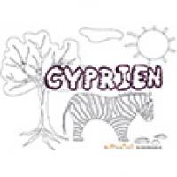 Cyprien, coloriages Cyprien