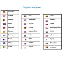 Drapeaux Des 28 Pays De Lunion Européenne Tête à Modeler