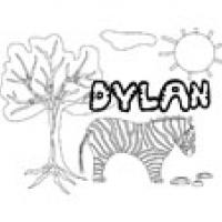 Dylan, coloriages Dylan