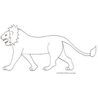 Coloriages Des Lions Et Des Lionnes Tête à Modeler