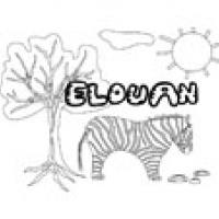 Elouan, coloriages Elouan