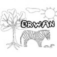 Erwan, coloriages Erwan