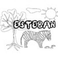 Esteban, coloriages Esteban