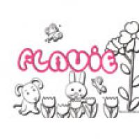 Flavie, coloriages Flavie