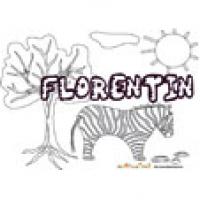 Florentin, coloriages Florentin