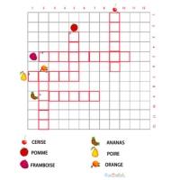 Mots croisés sur les fruits