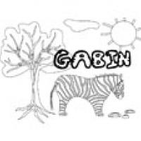 Gabin, coloriages Gabin