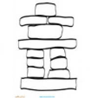 Coloriages Inukshuk du Canada