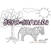 Jean-Charles, coloriages Jean-Charles