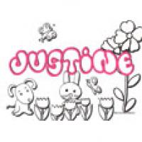 Justine, coloriages Justine