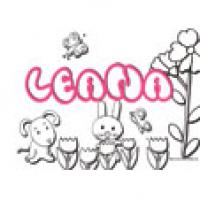 Leana, coloriages Leana