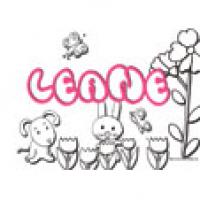 Leane, coloriages Leane
