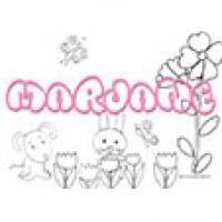 Marjane, coloriage Marjane