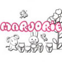 Marjorie, coloriage Marjorie