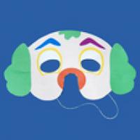 Masque de clown à imprimer