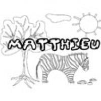 Matthieu, coloriage Matthieu