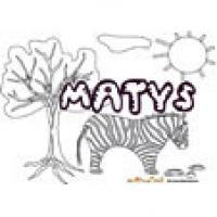 Matys, coloriage Matys