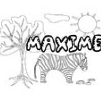 Maxime, coloriages Maxime