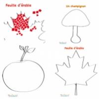 Dessins pour mosaïque d'automne