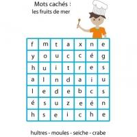 Vocabulaire caché faciles - niveau 1