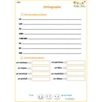Exercices d'orthographe CM1