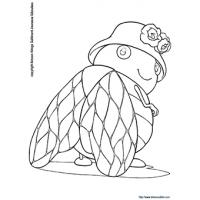 Coloriage Pascale la Cigale