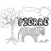 Pierre, coloriages Pierre