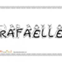 Rafaelle, coloriages Rafaelle