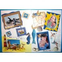 Composition de scrapbooking enfant