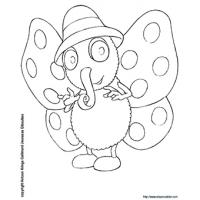 Coloriage Siméon le Papillon