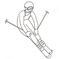 Coloriages sur le ski