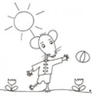 Coloriage des souris pour les enfants