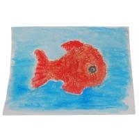 tableau poisson rouge