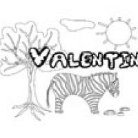 Valentin, coloriages Valentin