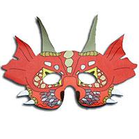 Masque de dragon chinois à imprimer