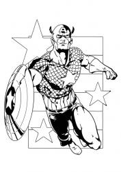 Coloriage Captain America