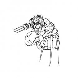 Coloriage de Wolverine