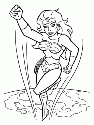 Coloriage Wonder Woman #1