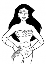 Coloriage Wonder Woman #2