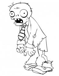 Coloriage zombie #01