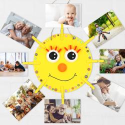 Dans cette activité manuelle, nous allons vous apprendre à réaliser un porte-photo soleil ! Une activité accessible dés le plus jeune âge basée sur le collage et la peinture.
Vous pourrez ensuite accrocher toutes vos photos de famille autour de ce