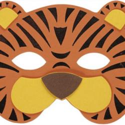Un masque de tigreà imprimer pour le Carnaval afin de pouvoir se déguiser en beau tigre !