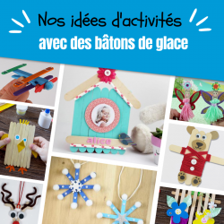 Bâtons de bois et bâtons de glace